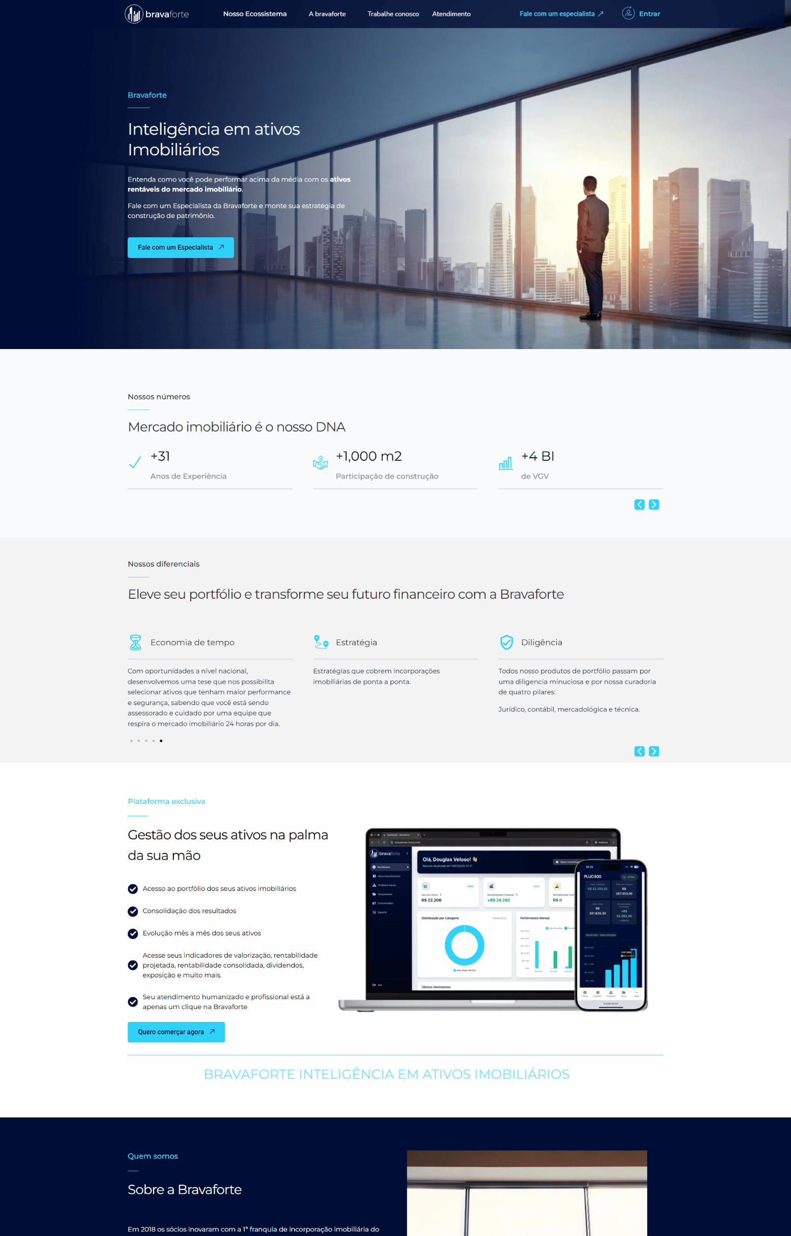 BravaForte - Screenshot completo